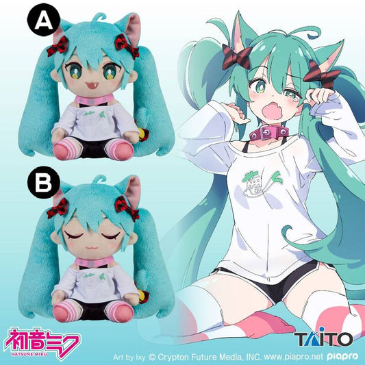 Hatsune Miku Original Plush Cat Ear T-Shirt ver A