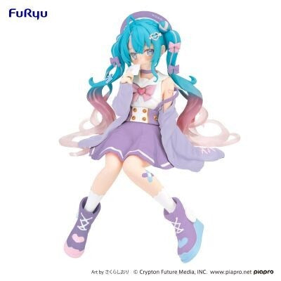 Hatsune Miku Sailor Suit in Love Noodle Stopper Figure Purple Ver - Furyu