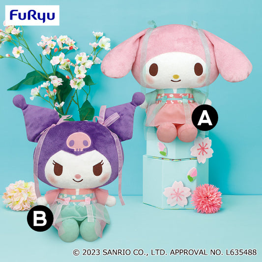 My Melody & Kuromi Spring Color Big Plush - Kuromi